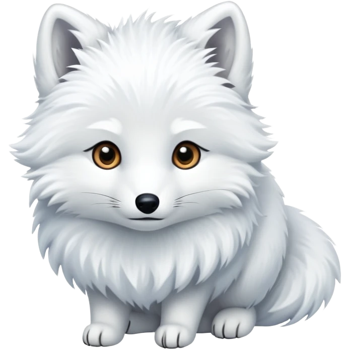 Arctic fox emoji