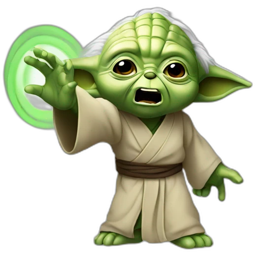 Yoda slapping someone emoji