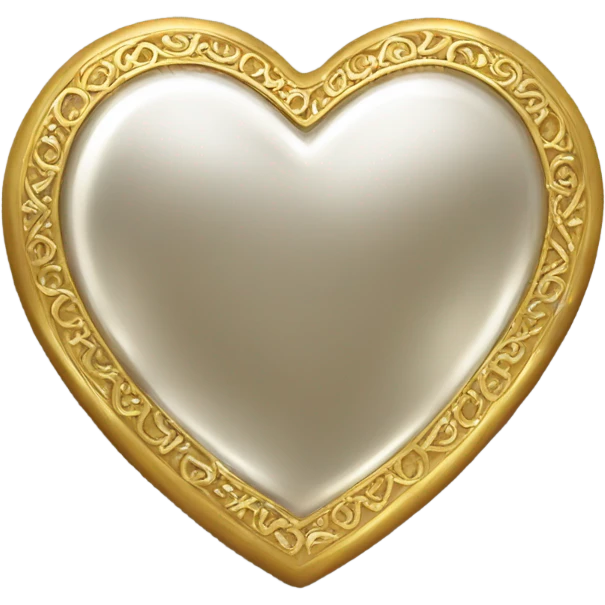 Golden heart emoji
