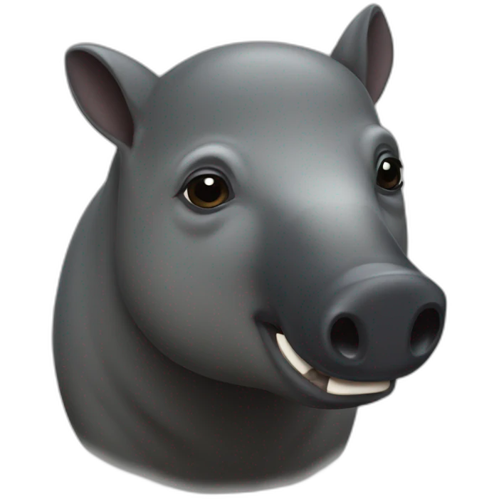 Malayan tapir emoji