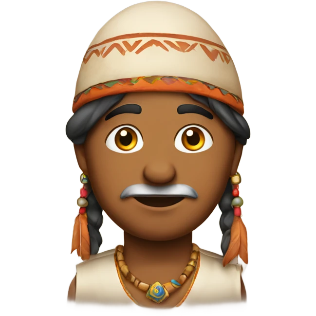 Indian with hat emoji