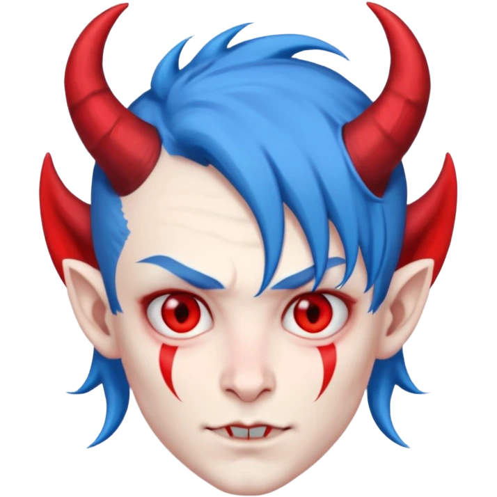 BLUE HAIRED DEVIL emoji