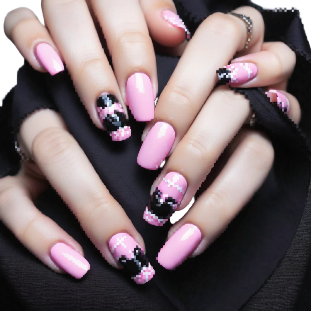 pink gothic nails emoji