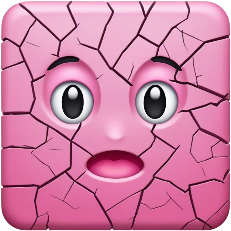 Pink broken emoji