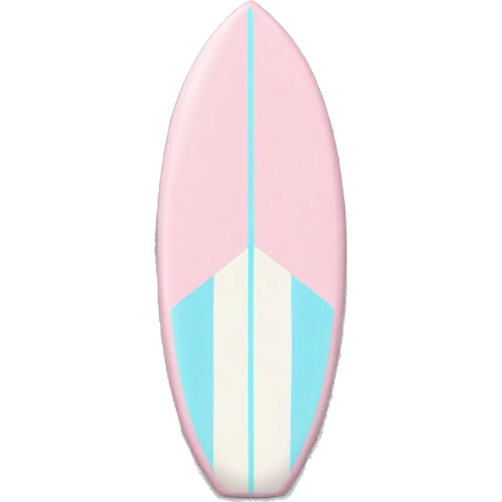 surf board light pink and light blue emoji