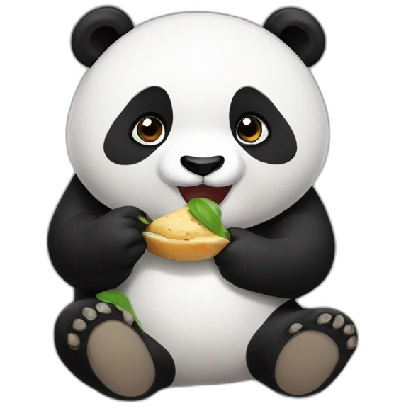 panda-eating emoji