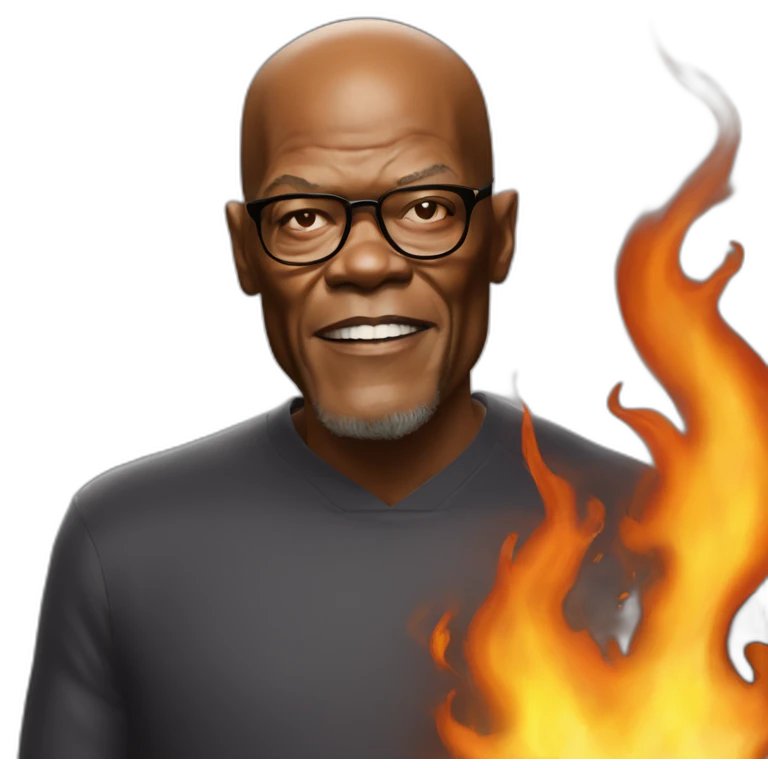 samuel l jackson committing arson emoji