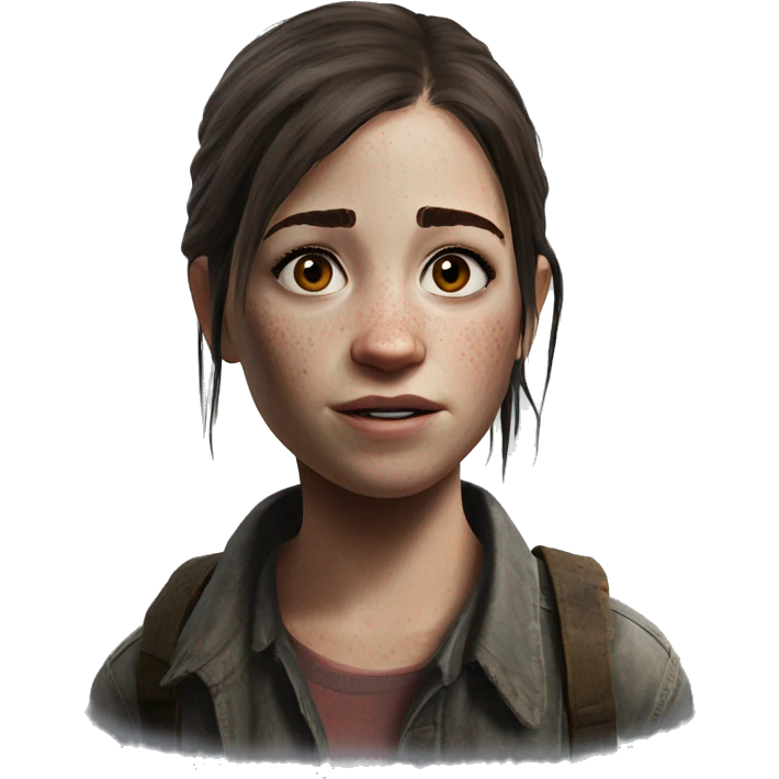Ellie from the Last of Us Part 2; hyperrealistic style emoji