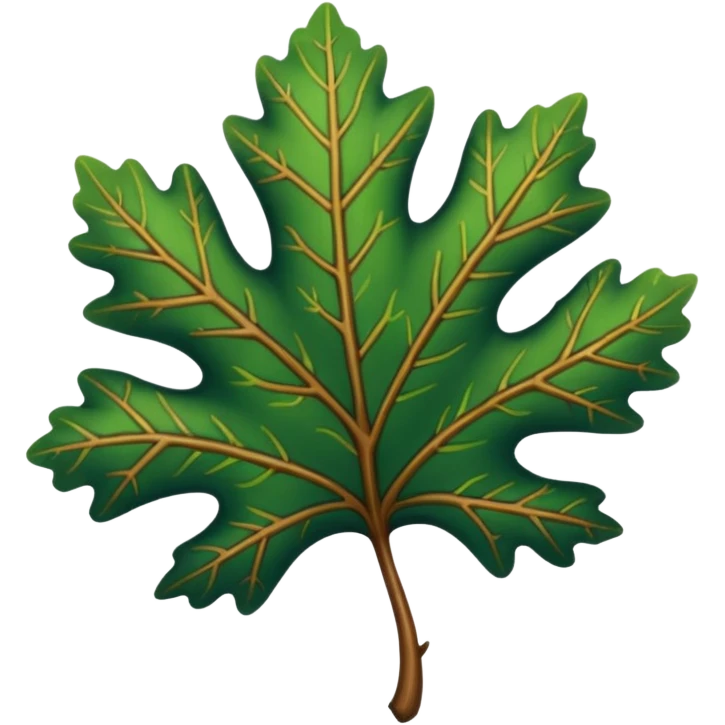 A sturdy oak leaf with deep green veins.































































 emoji