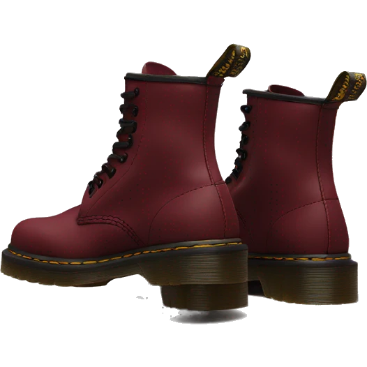 High Dr.martens in bordeaux red emoji