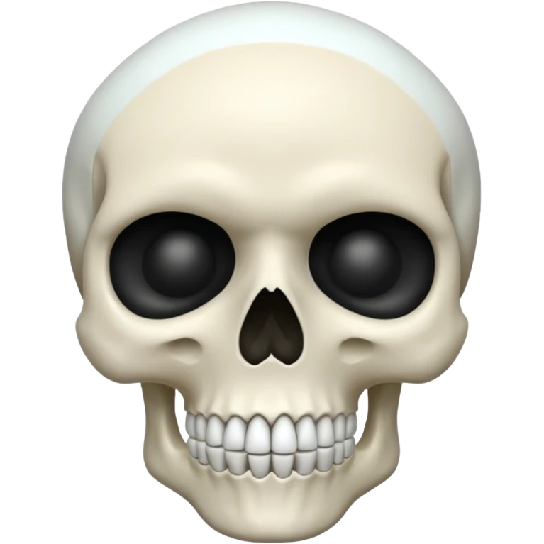 Skull mewing emoji