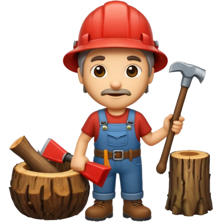 woodcutter emoji