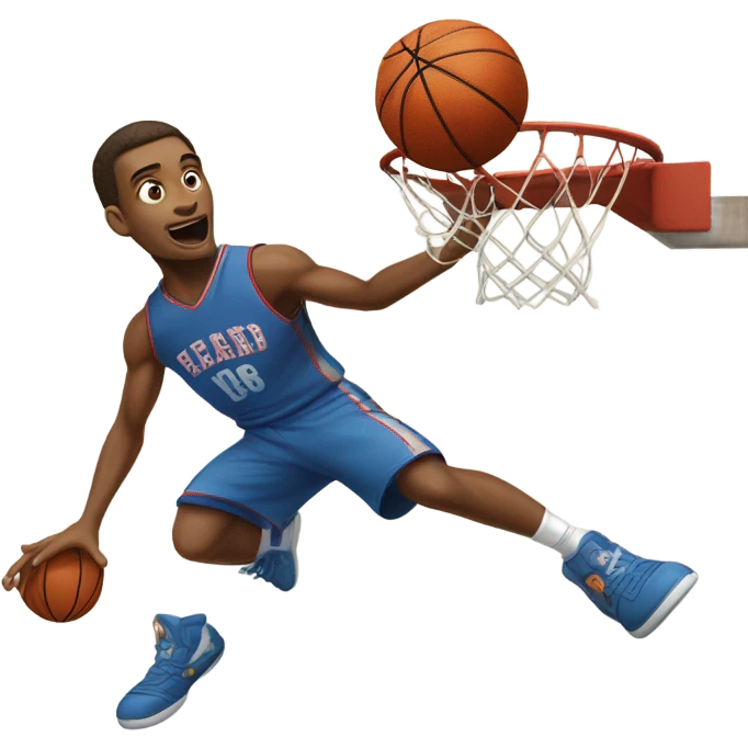 Evan smith missing a basket in basketball emoji
