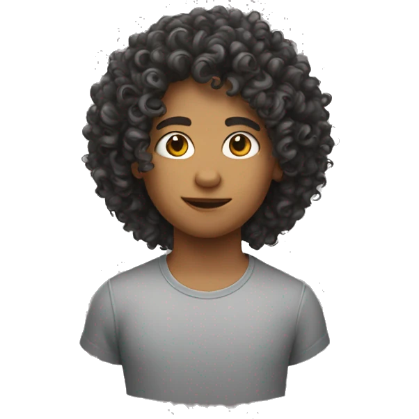 Curly hair emoji
