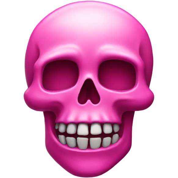 Pink skull emoji