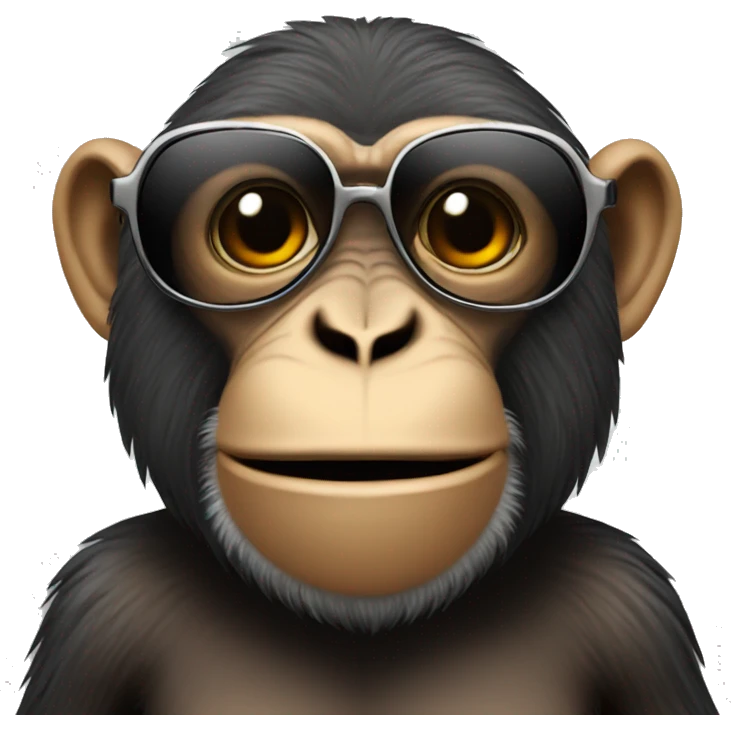 a monkey wearing sunglasses emoji