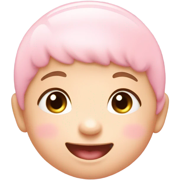 Pink baby emoji