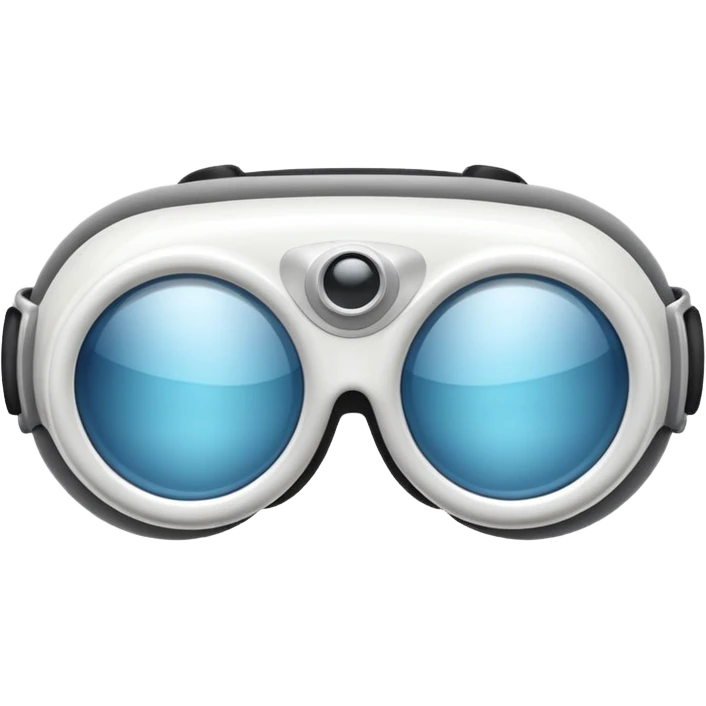 Apple futuristic vr headset vision pro goggles emoji