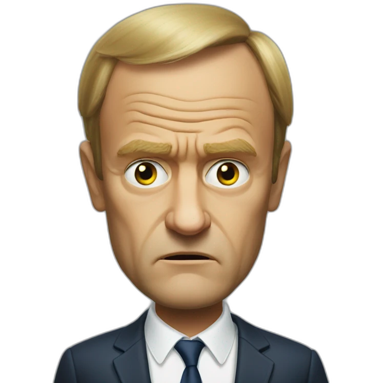 Donald Tusk serious emoji