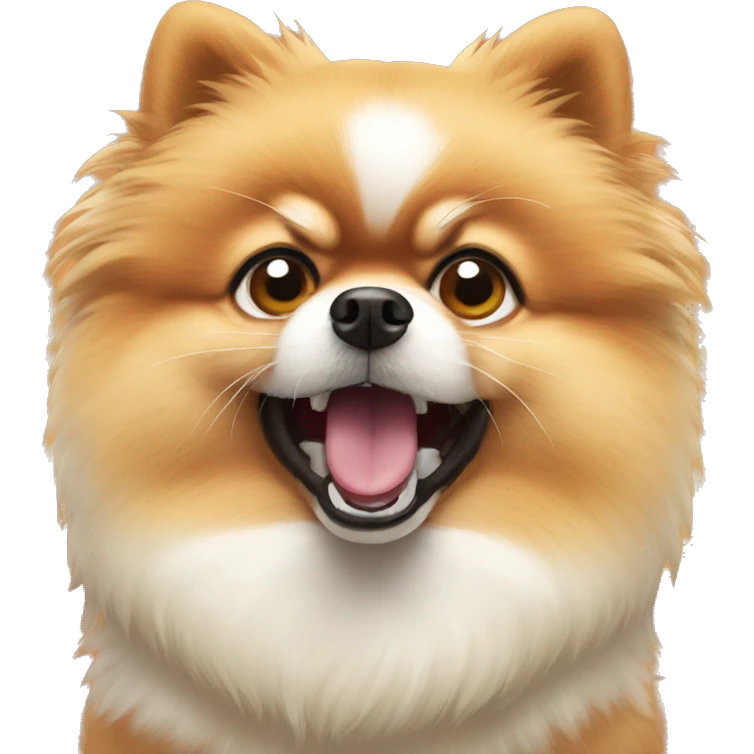 pomeranian angry head emoji
