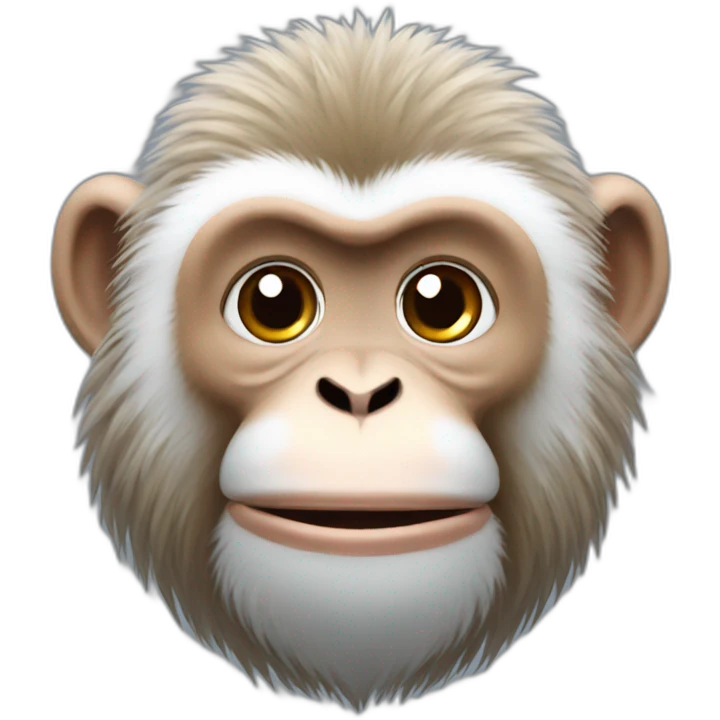 snow monkey happy emoji
