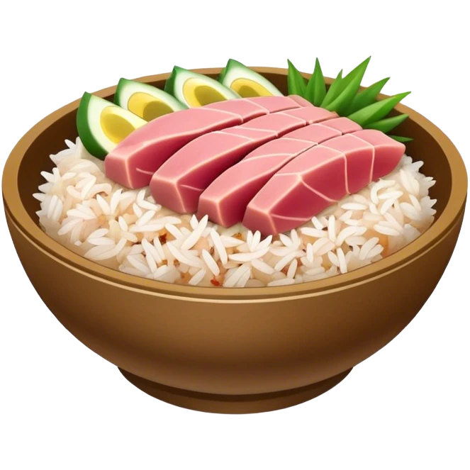 Poke bowl emoji