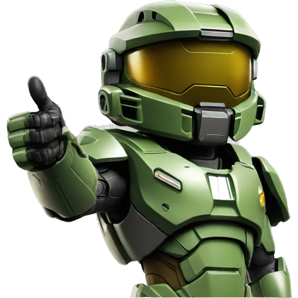 Master Chief giving thumbs up emoji