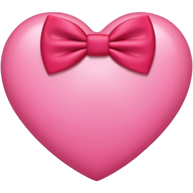 Pink heart with bow tie  emoji