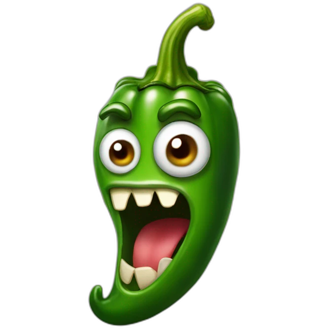 Jalapeno monster emoji