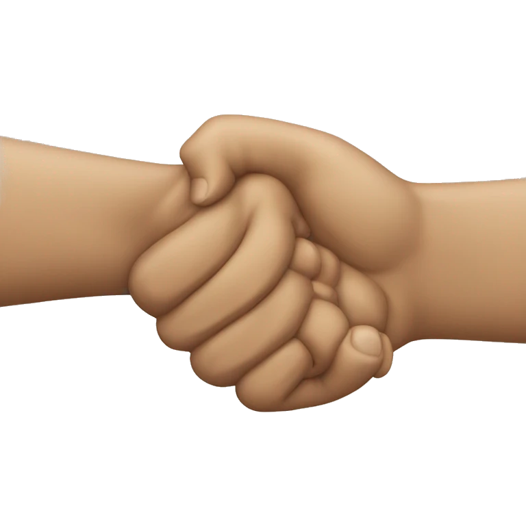 someone's hand shaking someone else's fist emoji