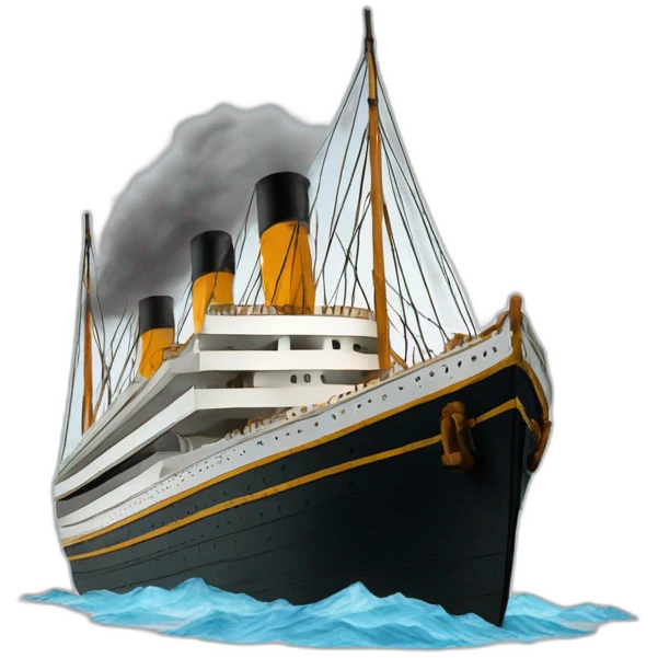 Titanic bateau emoji