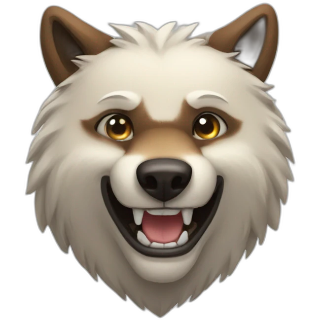 bear- wolf - smile emoji