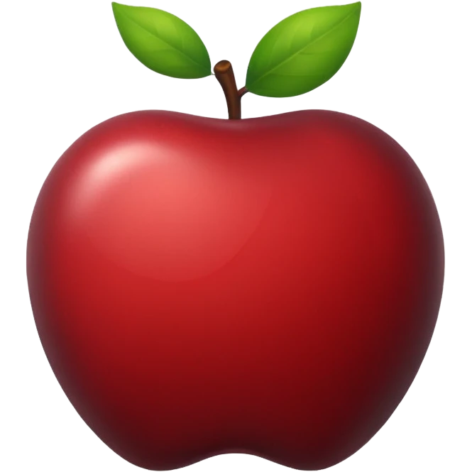 black apple emoji
