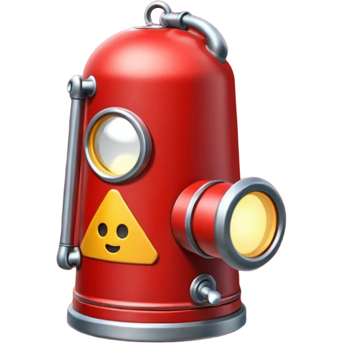 linterna de explorador detalles en rojo emoji