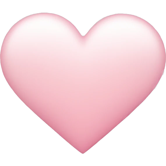 light pink heart + cloud emoji