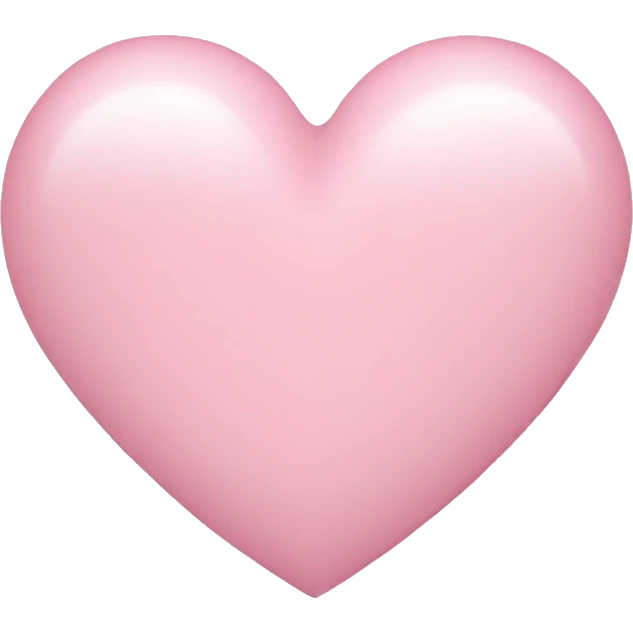 Light pink heart emoji