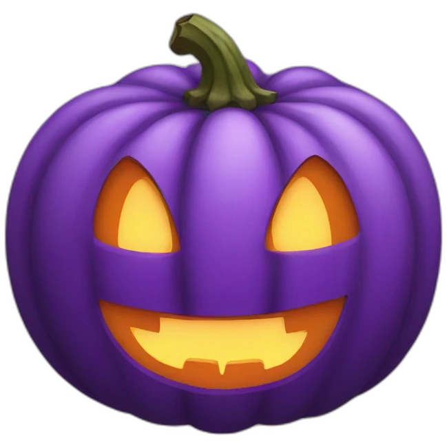purple pumpkin emoji