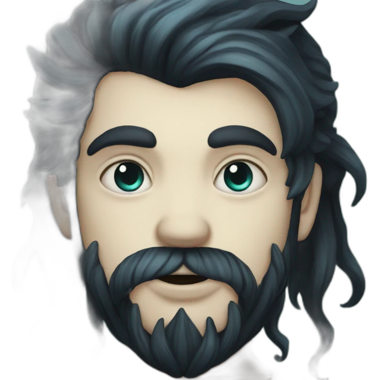merman goth style emoji