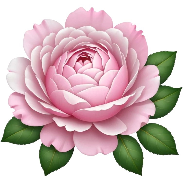 White rose and pink peonie emoji