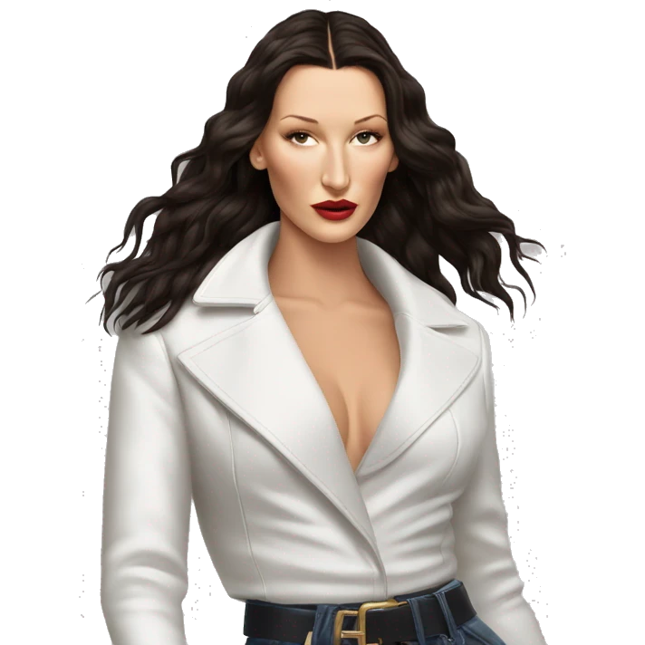 Bella Hadid's boldness emoji