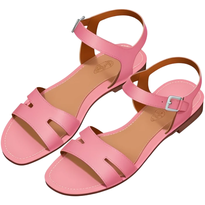 pink hermes oran sandals emoji