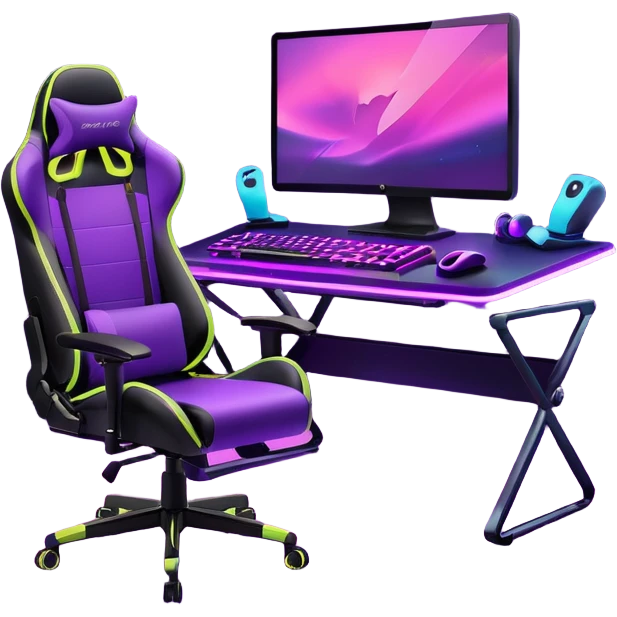 purple gaming setup emoji