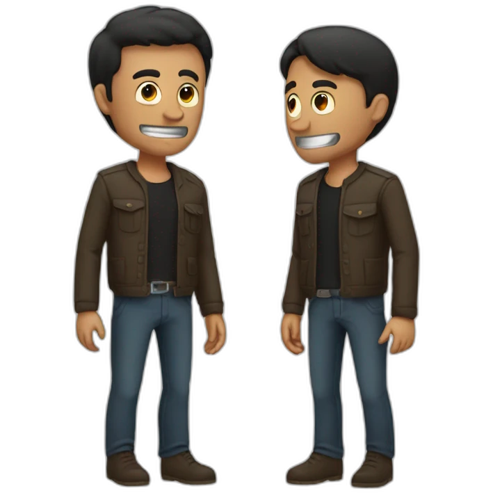 Men kill another men emoji