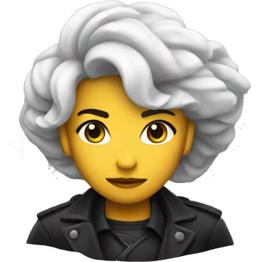 Storm black rose emoji