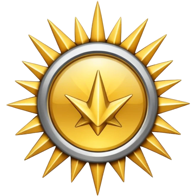 Verification badge with spikes  emoji