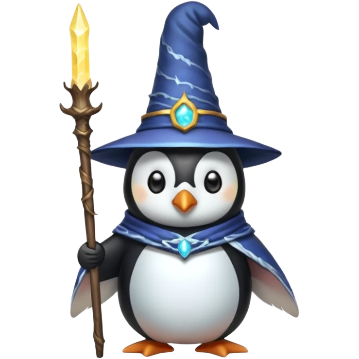 Penguin Wizard emoji