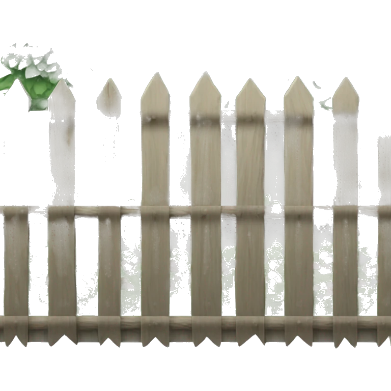 Cottage fence emoji
