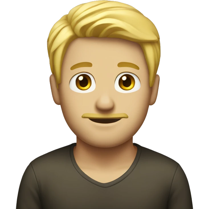 homme de dos blond  emoji