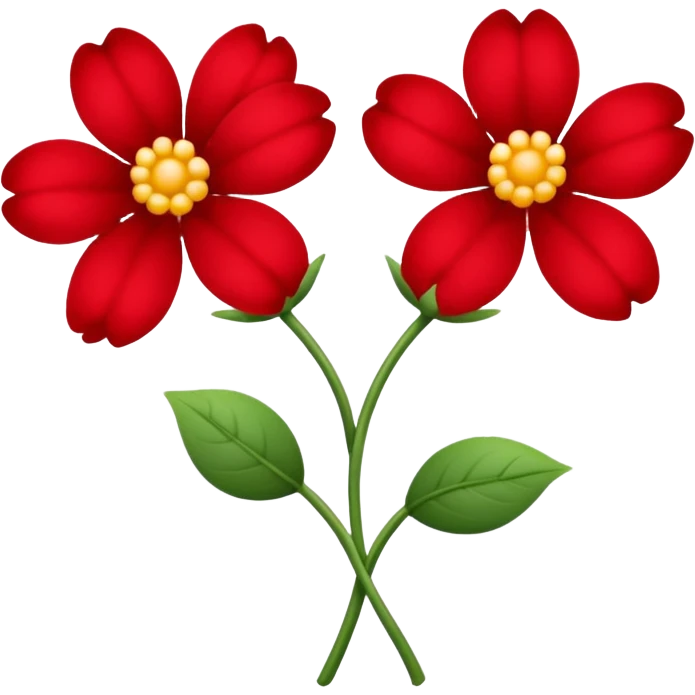 symbolic representation of sex using two intertwined flowers emoji