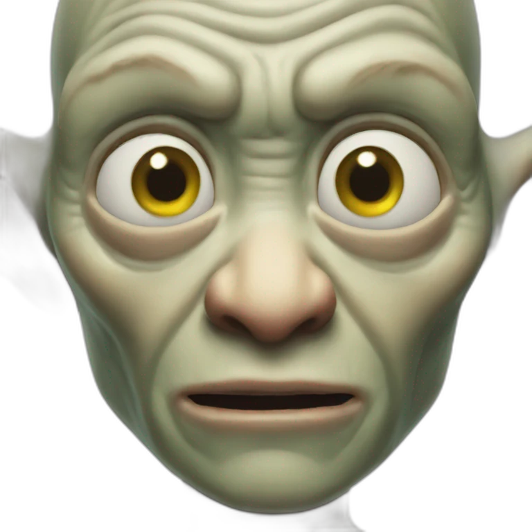 Handsome gollum emoji